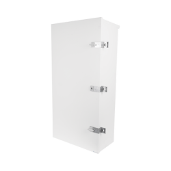 Gabinete para instalación de 3 Baterías PL110D12, Fabricado en Lámina 