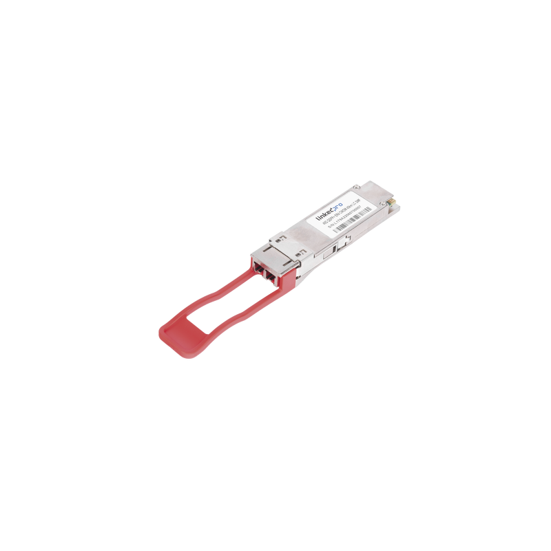 Transceptor QSFP+ (Mini GBIC) para Fibra Monomodo, 40 Gbps, Conectores LC, Dúplex, Hasta 40 km