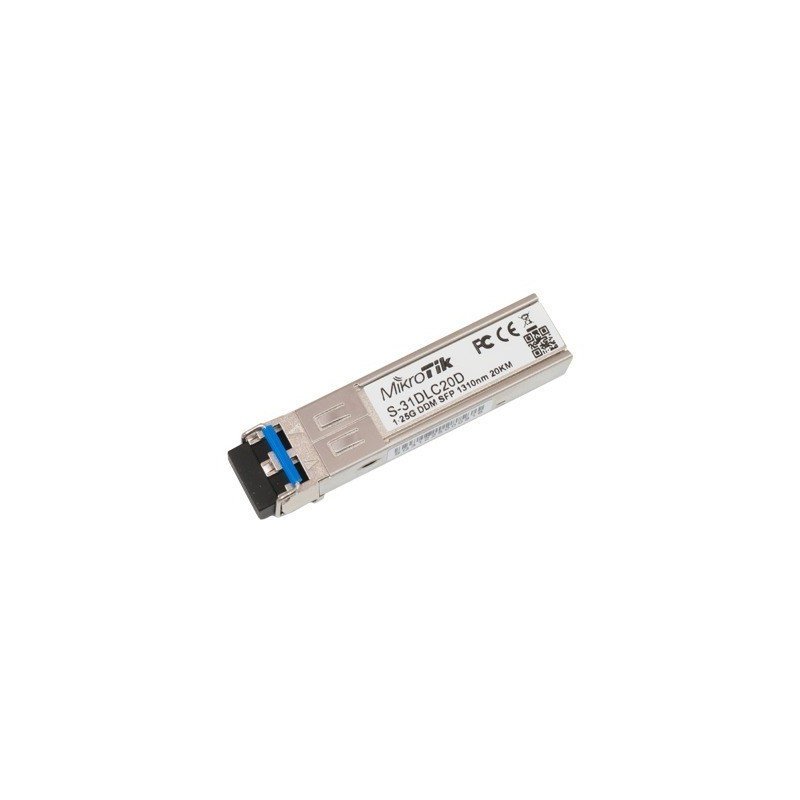 Transceptor MiniGbic SFP 1.25G LC Duplex para fibra Mono Modo 20 KM