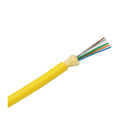 Cable de Fibra Óptica de 12 hilos, Monomodo OS2 9/125, Interior, Tight Buffer 900um, No Conductiva (Dieléctrica), OFNP (Plenum),
