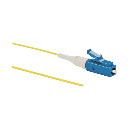 Pigtail de Fibra Óptica LC Simplex, Monomodo OS2 9/125, 900um, Color Amarillo, 1 Metro