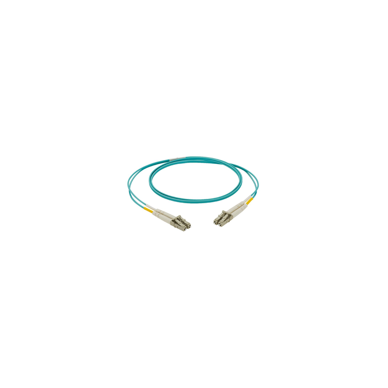 Jumper de Fibra Óptica Multimodo 50/125 OM3, LC-LC Dúplex, LSZH, Color Aqua, 3 Metros Jumper de Fibra Óptica Multimodo 50/125 OM3, LC-LC Dúplex, LSZH, Color Aqua, 3 Metros
