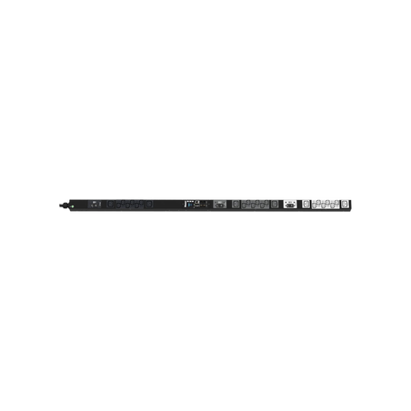 PDU Monitoreable (MI) para Distribución de Energía, Enchufe de Entrada NEMA L21-30P, Con 18 Salidas C13 y 6 C19, de Instalación