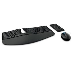 Teclado/mouse Microsoft inalámbrico desktop sculpt ergonómico USB blíster