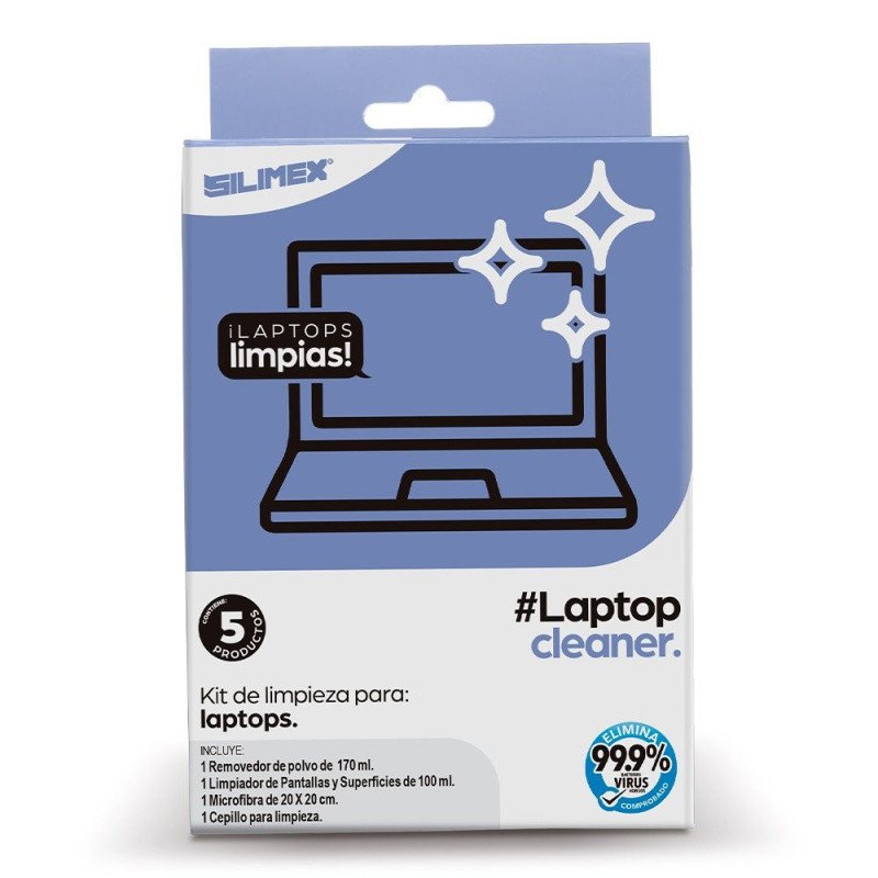 LAPTOP CLEANER Kit de limpieza Silimex para laptops.