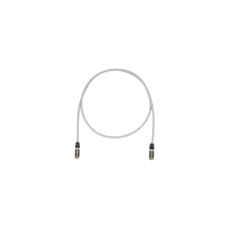 Patch Cord Cat6A, Blindado S/FTP, CM/LS0H, 15ft, Color Gris