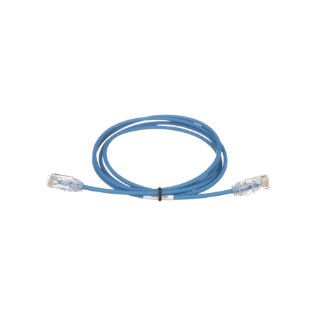 Cable de Parcheo TX6, UTP Cat6, Diámetro Reducido (28AWG), Color Azul, 4ft
