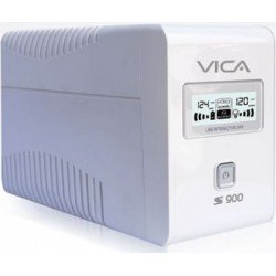 No break Vica 900va/550w 6 tomas con regulador pantalla LCD y software 3 años garantía