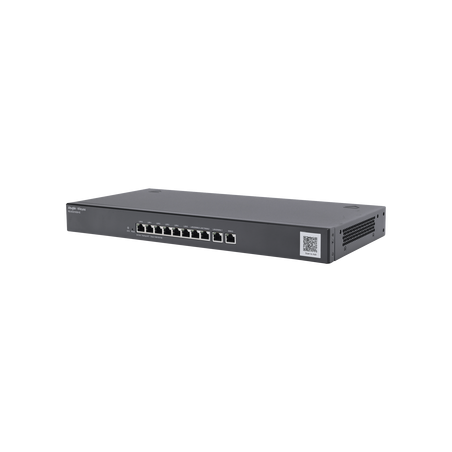 Router administrable, 6 puertos LAN y 3 puertos LAN/WAN gigabit y 1 Puerto WAN gigabit, hasta 300 clientes con desempeño de 1.5