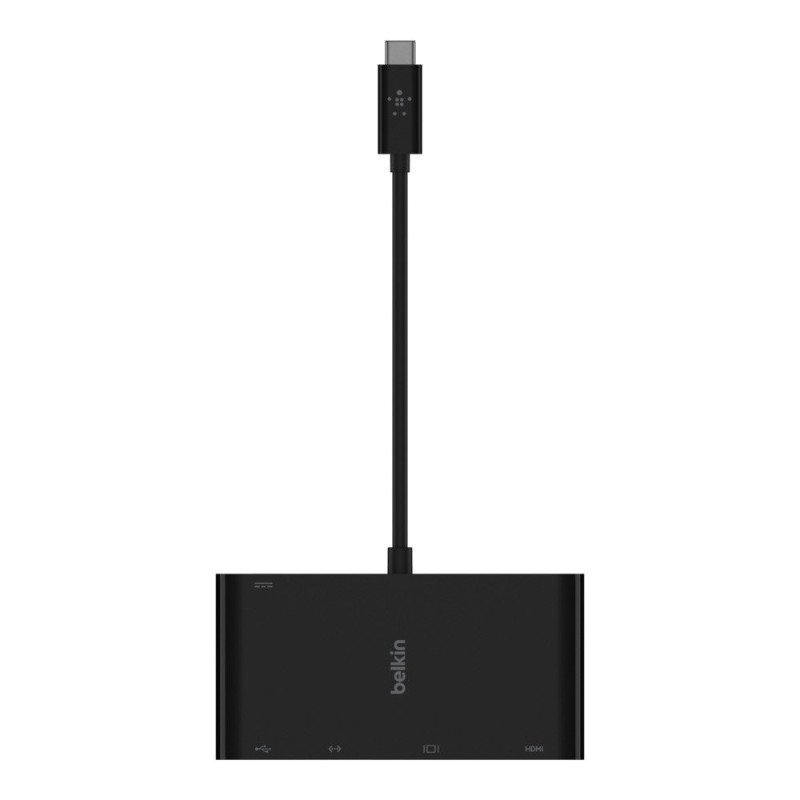 Adaptador de carga y multimedia - USB-C - VGA, HDMI - GigE