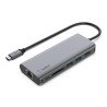 CONNECT USB-C 6-in-1 Multiport Adapter - Estación de conexión - USB-C - HDMI - GigE