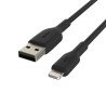 BOOST CHARGE - Cable Lightning - Lightning macho a USB macho - 1 m - negro - para Apple 10.5-inch iPad Pro, 12.9-inch iPa