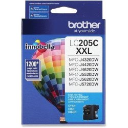 Cartucho de tinta Brother LC205C cian súper alto rendimiento 1200 pági