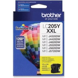 Cartucho de tinta Brother LC205Y amarillo super alto rendimiento, 1200