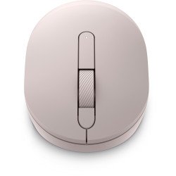 MS3320W - Ratón - LED óptico - 3 botones - inalámbrico - 2.4 GHz, Bluetooth 5.0 - receptor inalámbrico USB - rosa ceniza