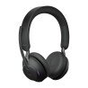 Jabra Evolve2 65 MS Stereo - Auricular - en oreja - Bluetooth - inalámbrico - USB-A - aislamiento de ruido - negro - con base de