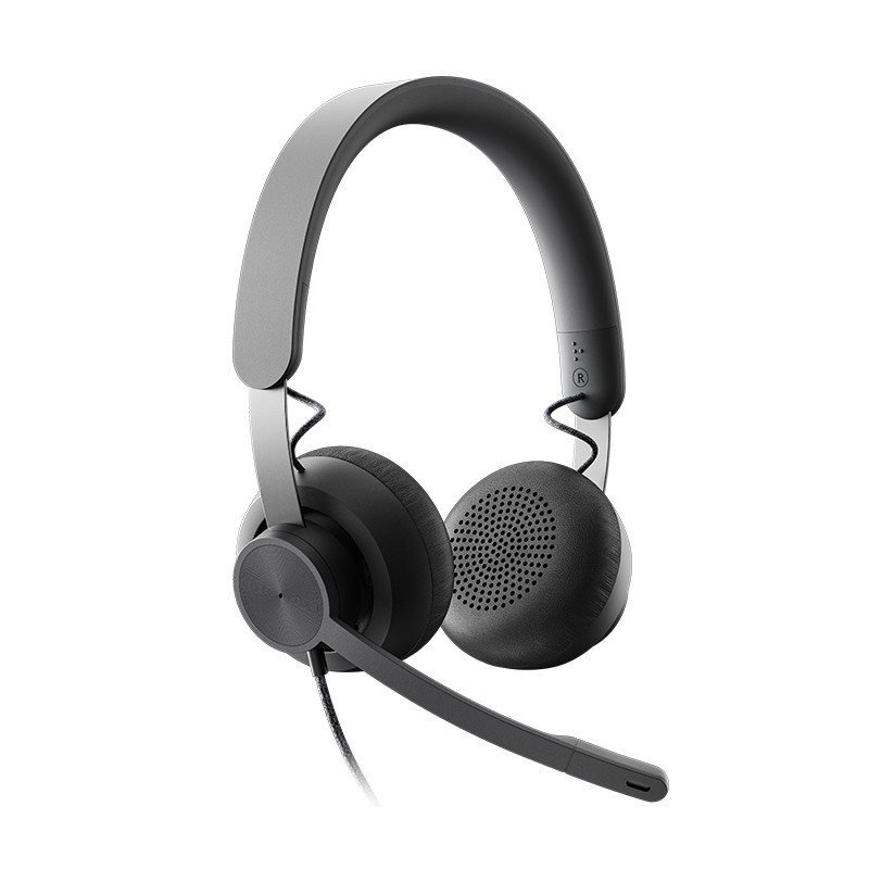 Logitech Zone Wired UC Auriculares Alámbrico Diadema Oficina/Centro de llamadas USB Tipo C Grafito