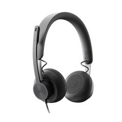 Logitech Zone Wired UC Auriculares Alámbrico Diadema Oficina/Centro de llamadas USB Tipo C Grafito