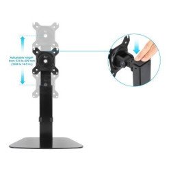 Soporte de escritorio para un solo monitor, con pistón de gas para ajuste de altura