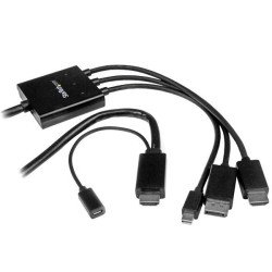 Cable Conversor HDMI, DisplayPort o Mini DisplayPort a HDMI de 2m