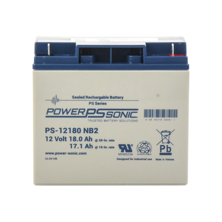 Batería de respaldo UL de 12V 18AH, ideal para sistemas de detección de incendio, control de acceso, intrusión, videovigilancia,