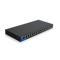 Switch Linksys 16 puertos gigabit, 8 puertos Poe+, 30 watts por puerto, qos, para escritorio