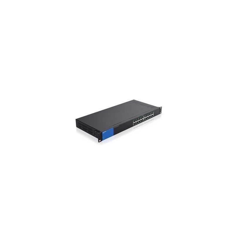 Switch Linksys 24 puertos gigabit, 10 puertos Poe+, 30 watts por puerto para rack, qos