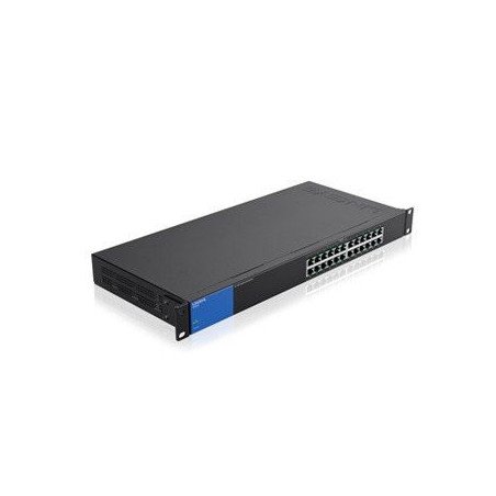 Switch Linksys 24 puertos gigabit, 10 puertos Poe+, 30 watts por puerto para rack, qos