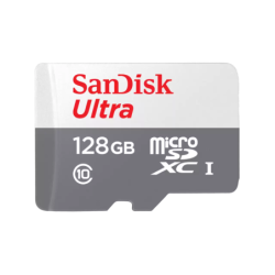 Memoria SanDisk 128GB micro SDXC ultra 100mb/s clase 10 con adaptador