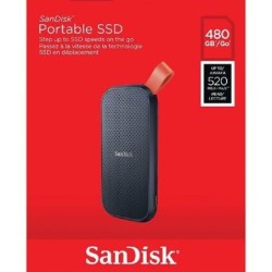 Unidad de estado sólido externo SanDisk 480gb USB 3.2 velocidad de lect. 520 mb/s uso rudo