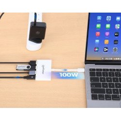 Hub USB 3.2 Gen 1 (3.1 Gen 1) Type-C, USB 3.2 Gen 1 (3.1 Gen 1) Type-A, USB 3.2 Gen 1 (3.1 Gen 1) Type-C, 5000 Mbit/s