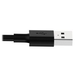 Tripp Lite M100-006-BK Cable de Sincronización y Carga USB A a Lightning, Certificado MFi - Negro, M/M, USB 2.0, 1.83 m [6 pies]