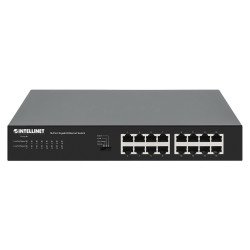 Switch No administrado, Gigabit Ethernet (10/100/1000), Bidireccional completo (Full duplex), Montaje en rack