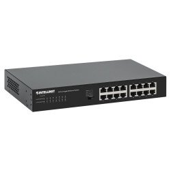Switch No administrado, Gigabit Ethernet (10/100/1000), Bidireccional completo (Full duplex), Montaje en rack