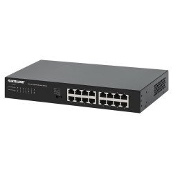 Switch No administrado, Gigabit Ethernet (10/100/1000), Bidireccional completo (Full duplex), Montaje en rack
