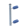 Aislador de color azul para postes de esquina de alta resistencia con anti uv de uso en cercos eléctricos