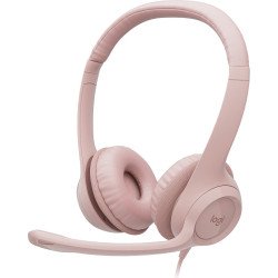 Diadema Logitech H390, Alámbrico, 20 - 20000 Hz, Oficina/Centro de llamadas, 197 g, Auriculares, Rosa