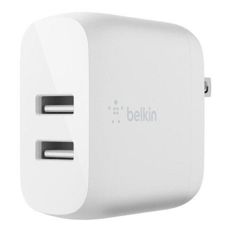 Cargador Belkin WCE002DQ1MWH, Interior, Corriente alterna, 4,8 A, 1 m, Blanco