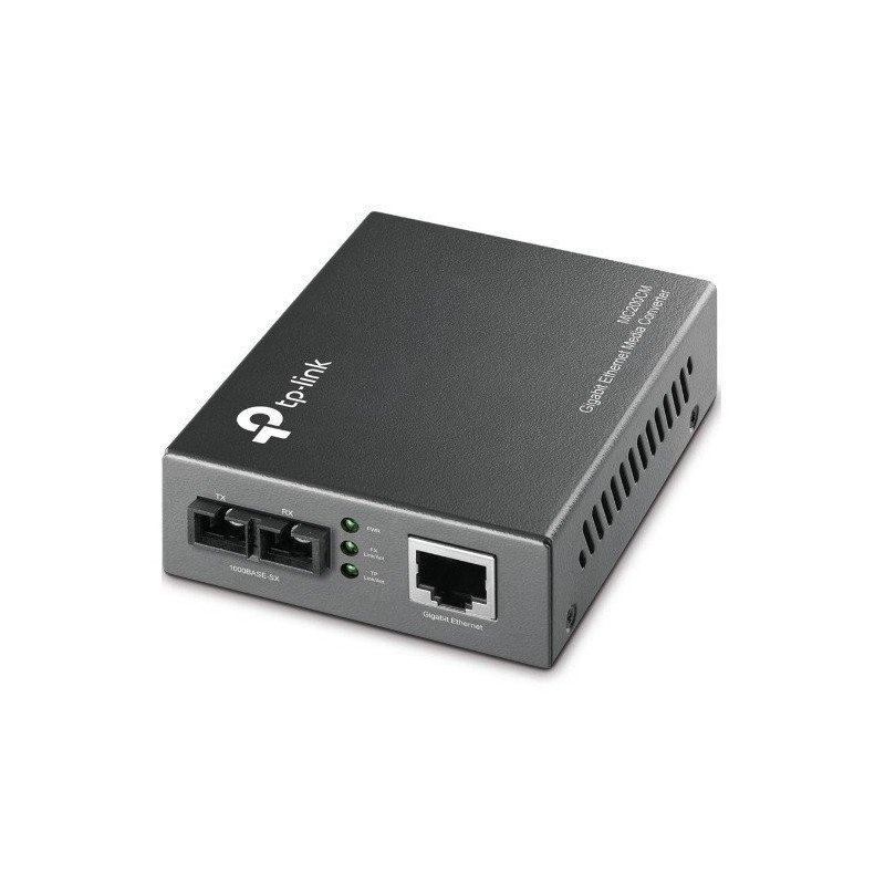 Convertidor de medios TP-Link multi-modo Giga Ethernet 850nm 0.55km 1 puerto SC + 1 RJ45 1000m