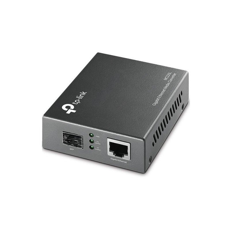 Convertidor de medios TP-Link RJ45 1000mbps a SFP gigabit 0.55km multimodo y 10 km monomodo