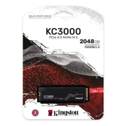 Unidad de estado sólido SSD Kingston KC3000 2048GB m.2 NVME PCIe 4.0 lect. 7000, escr. 7000 MB/s