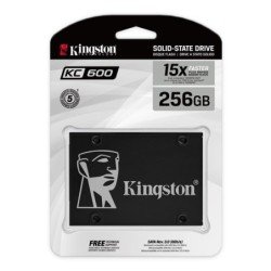Unidad de estado sólido SSD Kingston kc600 256GB 2.5 SATA3 7mm lect.550, escr.500mbs