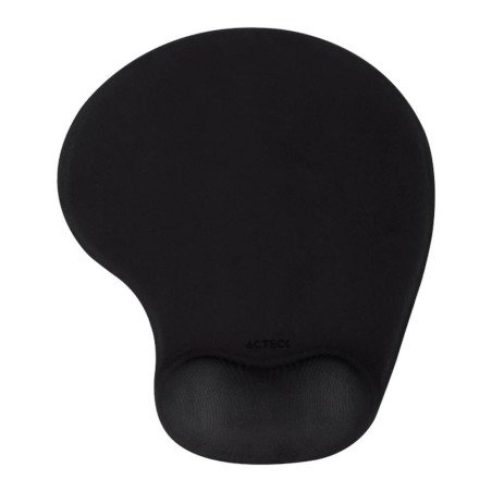 Mousepad alfombrilla mouse pad Acteck plane MG210, reposamuñecas de gel, acabado de tela, base antideslizante, 24x21x2.5cm, negr