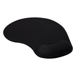 Mousepad alfombrilla mouse pad Acteck plane MG210, reposamuñecas de gel, acabado de tela, base antideslizante, 24x21x2.5cm, negr
