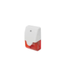 Sirena mini piezoeléctrica roja y luz estroboscópica LED