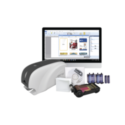 Kit impresora smart31 (impresión doble cara), incluye ribbon, tarjetas PVC, software, limpieza