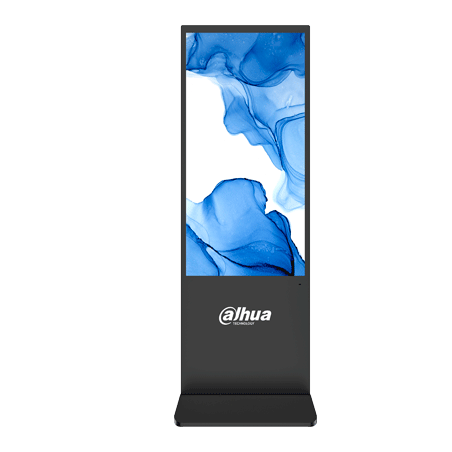 Pantalla de publicidad digital (tótem), montaje en piso, pantalla 4k de 55 pulgadas, brillo de 320nits, dise