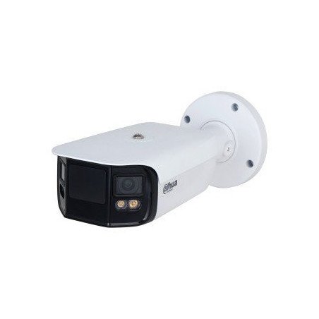 Cámara IP bullet 4k, 2x4 megapíxeles, codec h.265, full color, LED de 40m, ángulo de visión 180