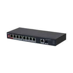 Switch Poe de 10 puertos, 8 puertos Poe 10, 100, 1 puerto SFP de 1000 Mbps, 1 puerto uplink de 10, 1