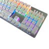 Teclado Game Factor KBG400, Completo (100%), USB, Interruptor mecánico, QWERTY, LED, rainbow, switch red, USB, blanco